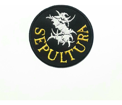 Parche Bordado Sepultura Logo Rock Metal Brasil Parches Ms 