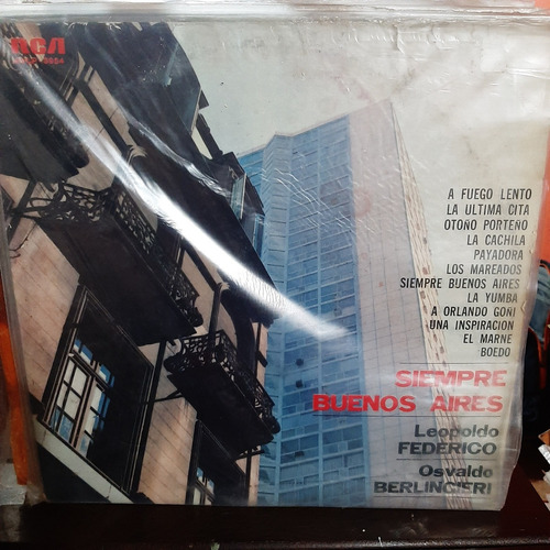 Vinilo Leopoldo Federico Berlingieri Siempre Buenos Aires T2