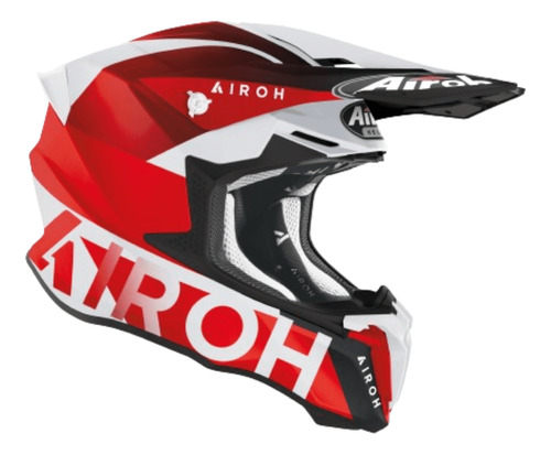 Capacete Airoh Twist 2.0 Lift Vermelho/branco