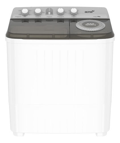 Lavadora semiautomática de doble tina Acros ALD1645JE blanca 16kg 110 V - 127 V