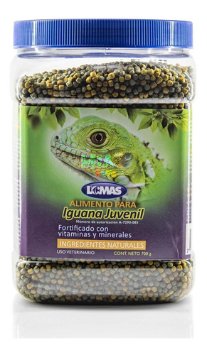 Alimento Para Iguana Juvenil 700 Gr Natural Fortificado