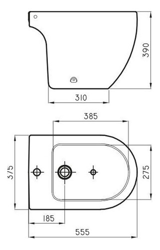 Juego Baño Ferrum Fontana Inodoro Bidet Loza Sanitaria