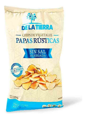 Chips De Veget. Papas Rusticas De La Tierra Sin Sal 120 Grs