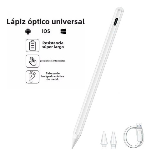 Lápiz Capacitivo 3 Puntas Para Tablet Galaxy Tab A9+ Gris