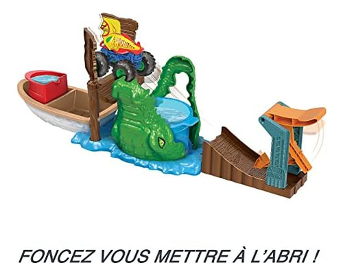 Hot Wheels Monster Trucks Color Shifters Play Set Pista Para