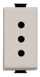 Enchufe Doble 2p+t10a 250v Beige/titanio Claro Bticino Matix