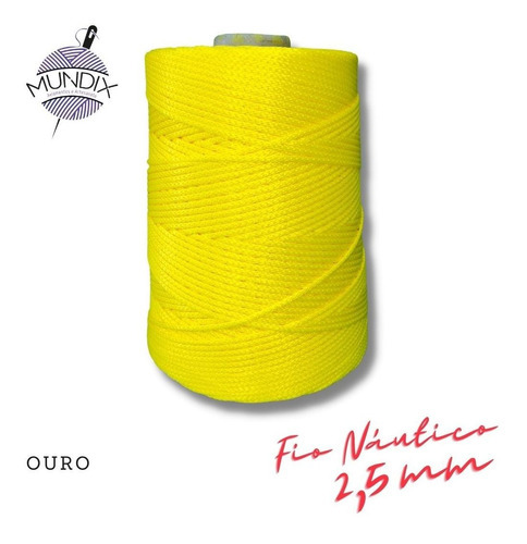 Fio Náutico Rayontex 2,5mm - 500g Cor OURO