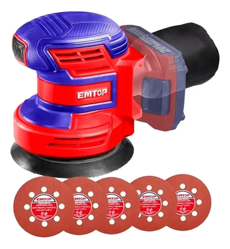 Lijadora Roto Orbital Inalámbrica + Bateria 20v Cargador S12
