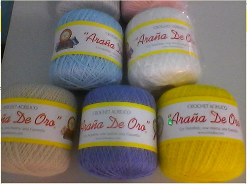 Hilo Tejer Crochet - Araña De Oro Bellos Colores. En Oferta!