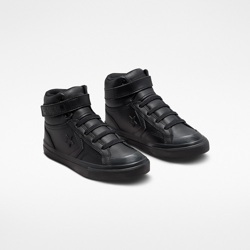 Zapatillas Unisex Niños Caña Alta Color Negro Converse