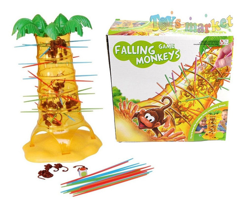 Imagen 4 de 6 de Juego De Mesa Los Monitos Locos Monos Monkeys Con Palmera