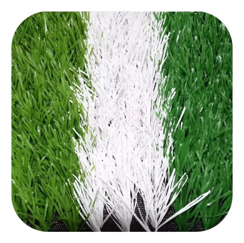 Imagen 4 de 10 de Cesped Sintetico Blanco 20mm Cancha Futbol Cesped Premium