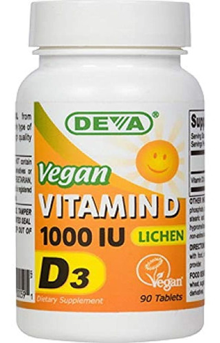 Deva Vitamina Vegana D3  1000 Ui [fuente De Líquido] 90 Pas