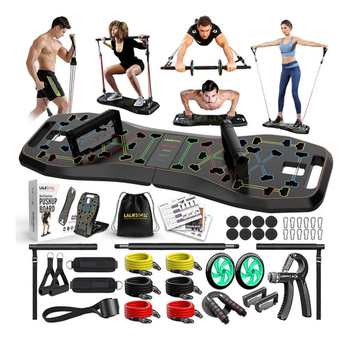 Lalahigh Portable Home Gym System: Large Compact Push Up Boa