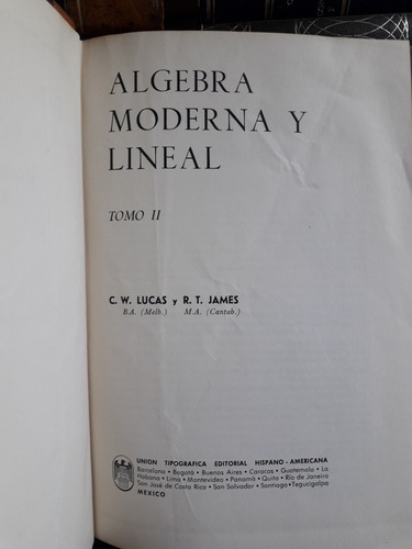 Álgebra Moderna Y Lineal