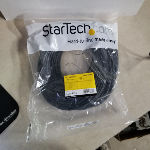 Startech 150ft Cat6 Black Snagless Ethernet Cable Utp N6 Mme