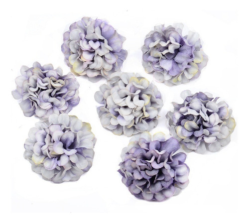 50pcs/lot Cabeza De Hortensia De Seda Artificial Barata  [u]