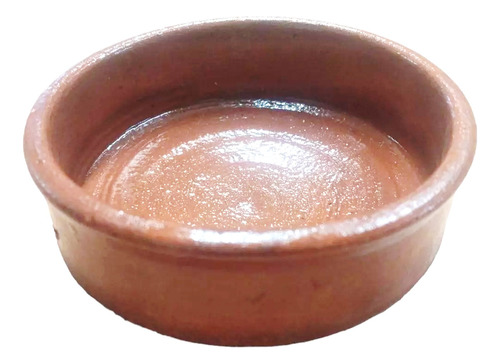 Cazuela De Barro Cocido Rustica De 12 Cm Esmaltada