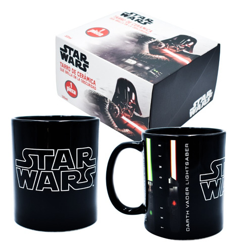 Tarro De Cerámica Que Brilla En La Obscuridad Darth Vader