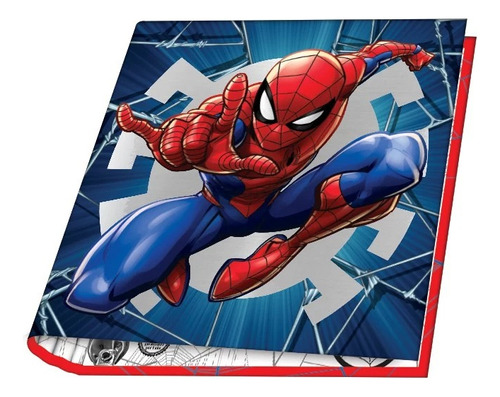 Carpeta Escolar N°3 Spiderman Marvel Mooving 3 Anillos