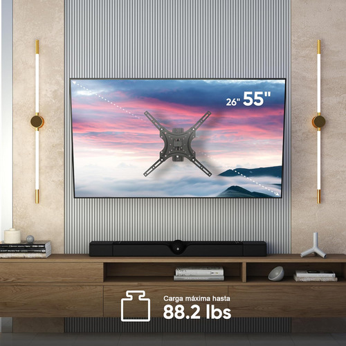 Soporte Pantalla De Tv Base Brazo Adecuado32 A 55 Pulgadas