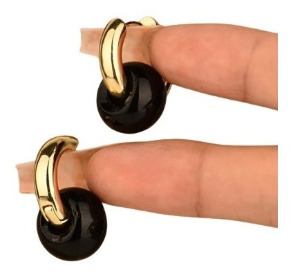 Aretes Argolla Para Mujer Bañado En Oro 18k