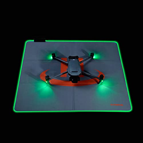 Cynova Base De Aterrizaje Para Drones Con Luces Led, Compati