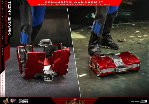 Hot Toys Tony Stark Mark V Suit Up Version Deluxe Escala 1/6
