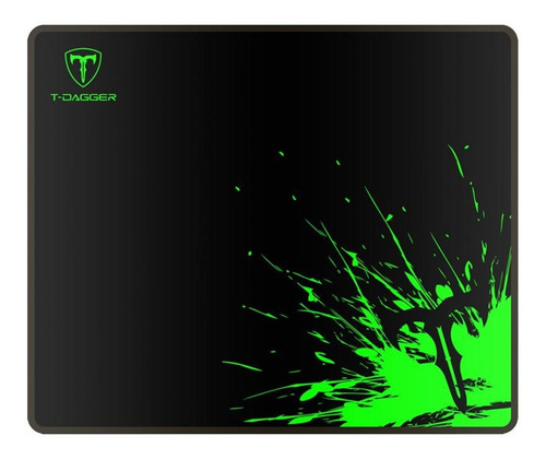 Mouse Pad T-dagger L Lava Negro Verde Caucho Antideslizante