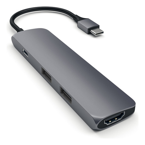 Hub Adaptador Slim Usb-c A Usb-a/ Hdmi 4k/ Usb-c - / Satechi