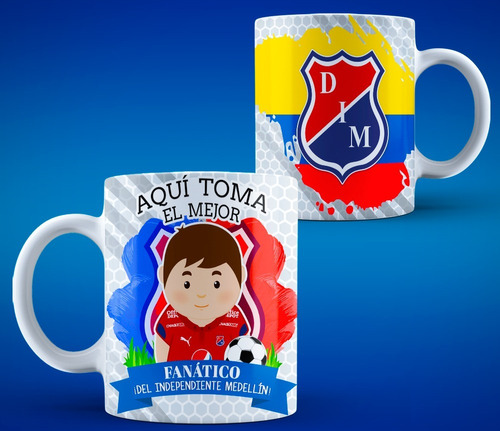 Vasos Tazas Mugs Independiente Medellin Personalizado