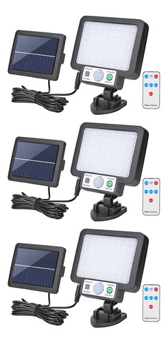 Lámpara De Pared Led Solar Dividida, 3 Modos, Sensor De Movi