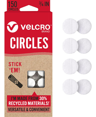 Colección Eco De La Marca Velcro | Paquete De 150 | Círculos