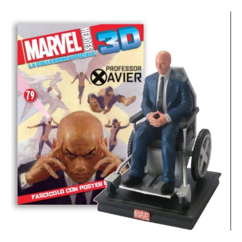 Profesor Xavier Marvel Heroes 3d Con Fascículo Salvat