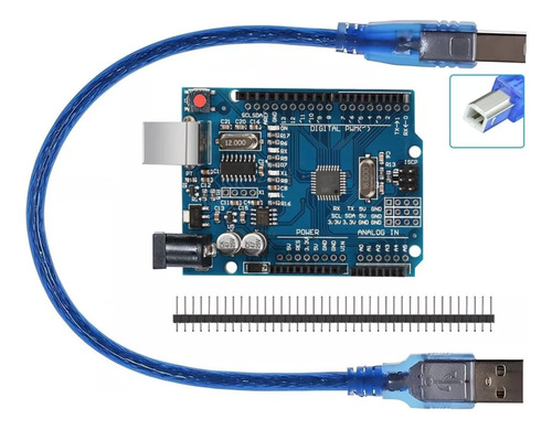Uno R3 Smd Con Cable Usb Compatible Con Ide Arduino