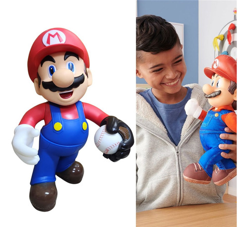 Muñeco Figura De Colección Mario Bross Juguete Grande 30 Cm