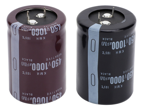 Condensador Electrolítico 2 Piezas De Aluminio 1000 F 450v