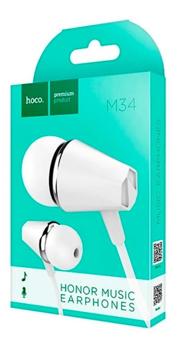 Auriculares In Ear Manos Libres Premium Hoco M34 Original