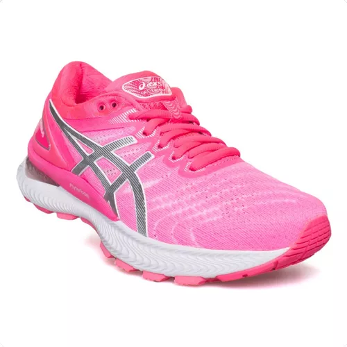 Tenis Asics Mujer Rosa Gel Nimbus 22 Running 1012a587701