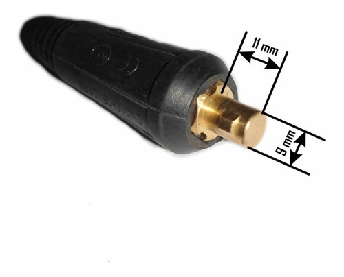 Borne Conector Macho Perno Soldadora Inverter 9mm