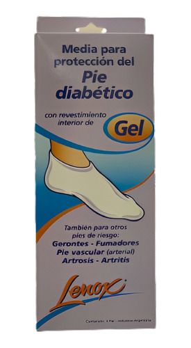 Media Pie Diabetico Larga Proteccion Gel Interior Lenox