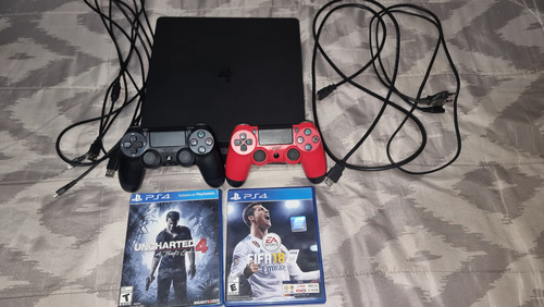 Sony Playstation 4 Slim 500gb Fifa 18  Color Negro