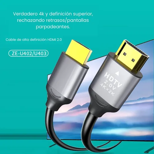 Zeqi Cable Hdmi 4k Ultra Hd (1.5m) Model: Ze-u402