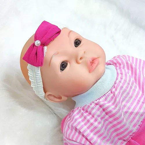 Boneca Baby Kiss Chora e Balbucia Original na Caixa tipo Reborn