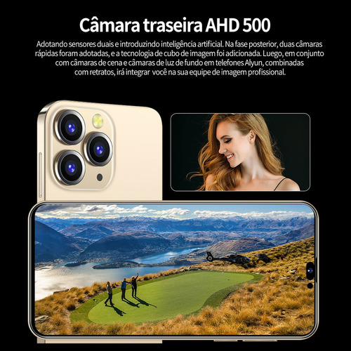 P Celular Barato Android I14 Pro Max Blue 6.1 Pulgadas