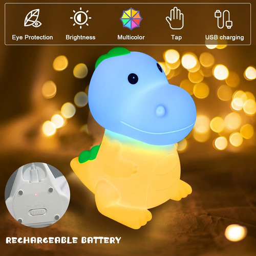 Bonita Luz Nocturna Para Bebés Y Niños Pequeños, Luz De Dino