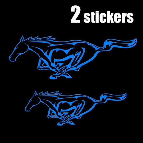 Calcomanía Ford Mustang  Para Auto Vinil 2 Stickers Caballos