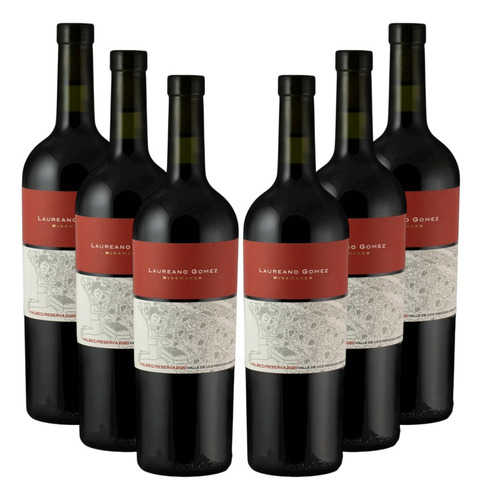 Vino Laureano Gomez Reserva Malbec 750ml Caja X6 Unidades
