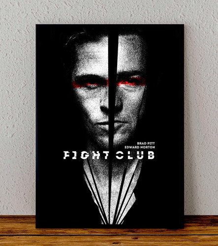 Cuadro 33x48 Poster Enmarcado El Club De La Pelea Pelicula