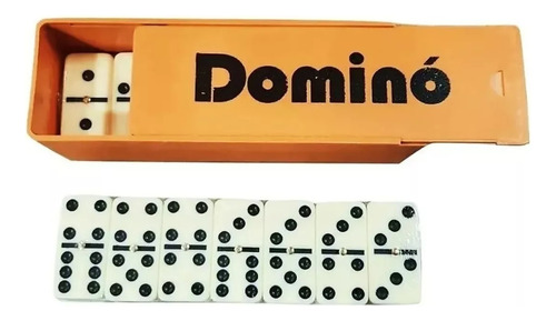 Juego De Mesa Domino C/estuche Plastico Fichas Grandes Faydi